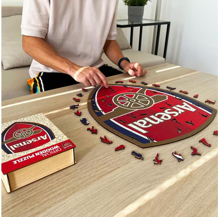 Produktbild Iconic Arsenal FC - Logo - Holz Puzzle Grösse S (150 Teile) (150 Teile)