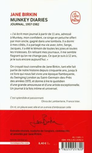 Actual product image Munkey diaries (Birkin Jane, French)