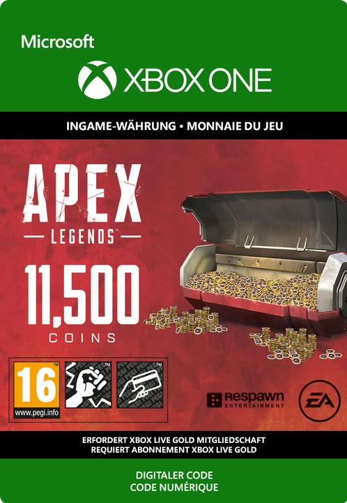 Actual product image Microsoft Xbox APEX Legends 11500 Coins Download Code