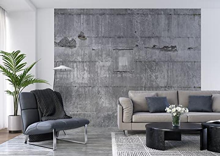 Actual product image Rasch Factory II concrete gray (372 x 300 cm)