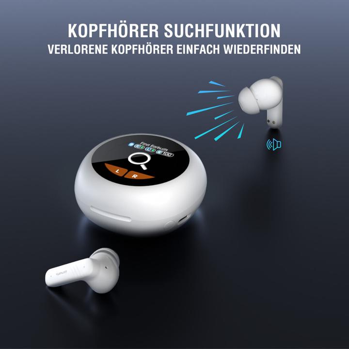 Produktbild 4smarts True Wireless In-Ear-Kopfhörer SkyBuds Screen Pro ANC (ANC, 5 h, Kabellos)