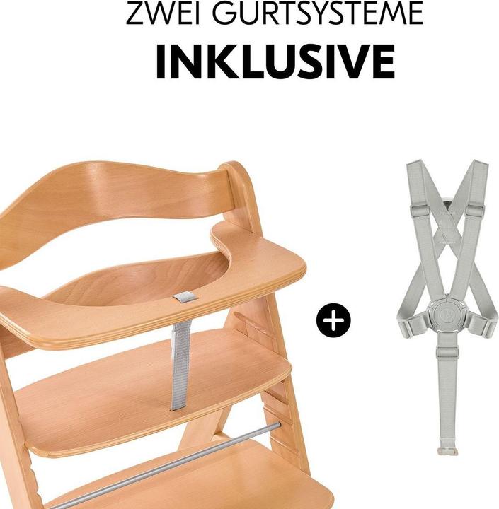 Actual product image Hauck Hochstühle Hochstuhl Alpha Plus - im Sparset inkl. Aubewahrungskorb (Stair high chair)