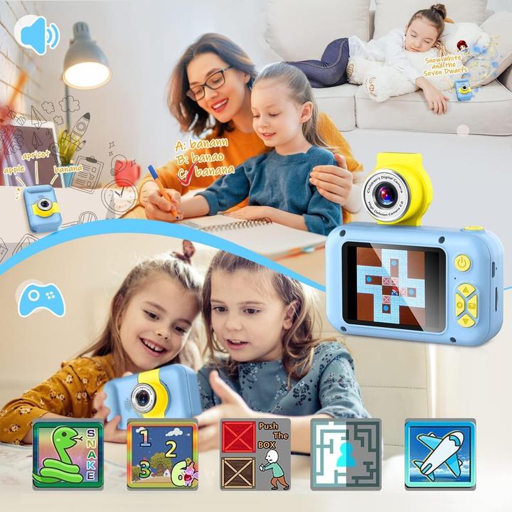 Produktbild Arnssien Kinderkamera mit 180° Flip-Objektiv & IPS-Bildschirm