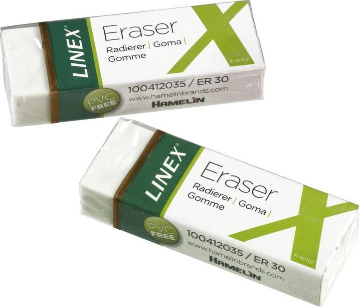 Produktbild Linex Radiergummi weiss 2 Stück