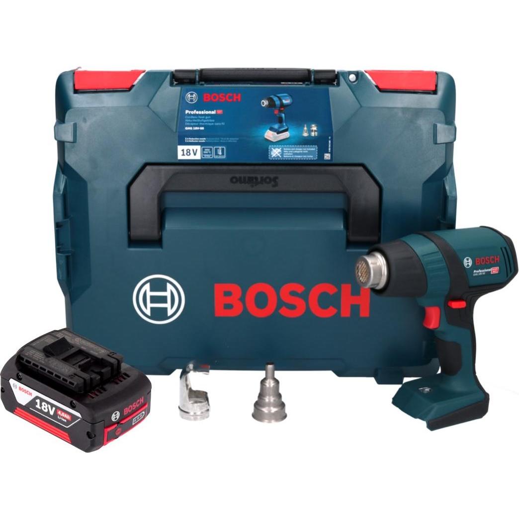 Thumbnail - Bosch Professional, Heissluftföhn, Bosch GHG 18V-50 Professional Akku Heissluftgebläse 18 V 300° C / 500° C + 1x Akku 4,...