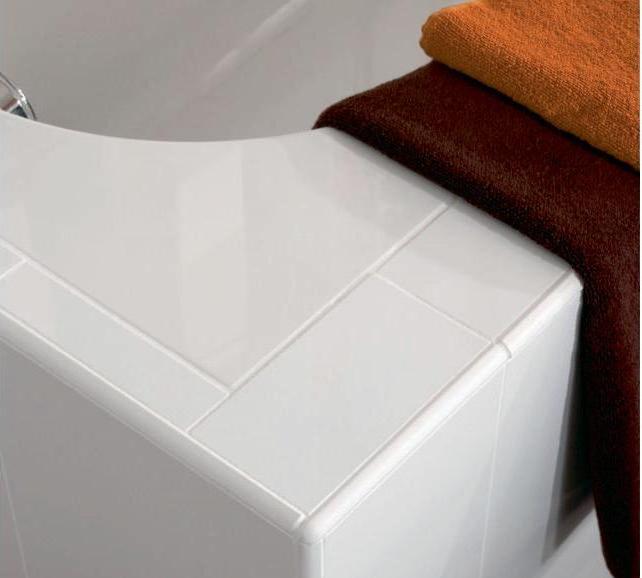 Actual product image Villeroy & Boch V&B built-in tub OBERON R-corner1600x750mm white (125 l, 160 cm, 75 cm)