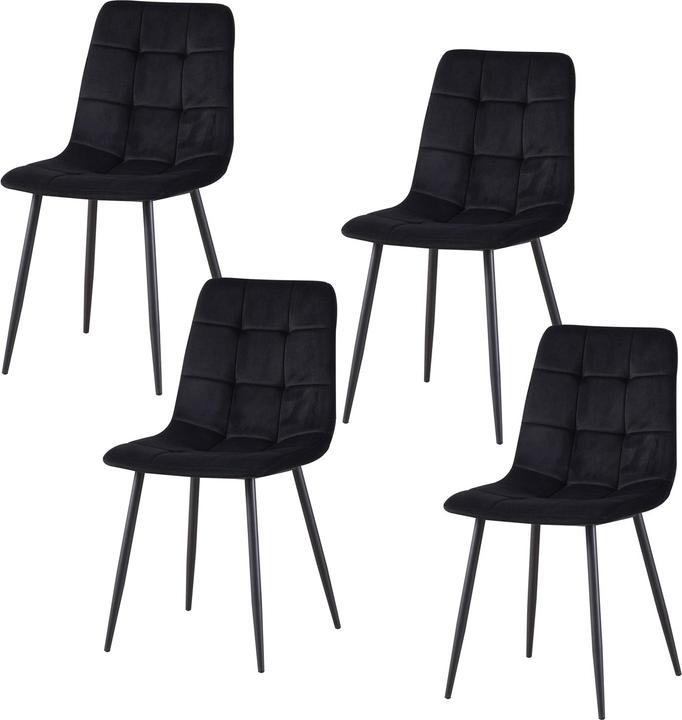 Produktbild HTI-Living Stuhl Mesa Velvet Schwarz