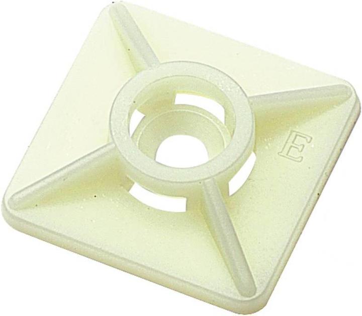 Actual product image Weidmüller CBH 19/19 NATUR fixing base 1289200000 Bundle Ø range 8 mm (Fixing loops, 19 mm, 100 pcs.)