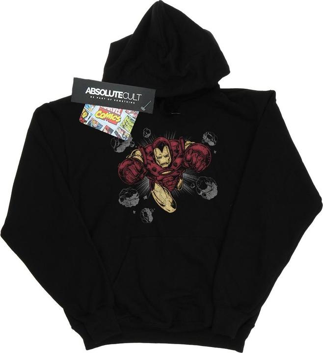 Immagine prodotto Iron Man Rocks Felpa con Cappuccio Ragazzi (140, 146)
