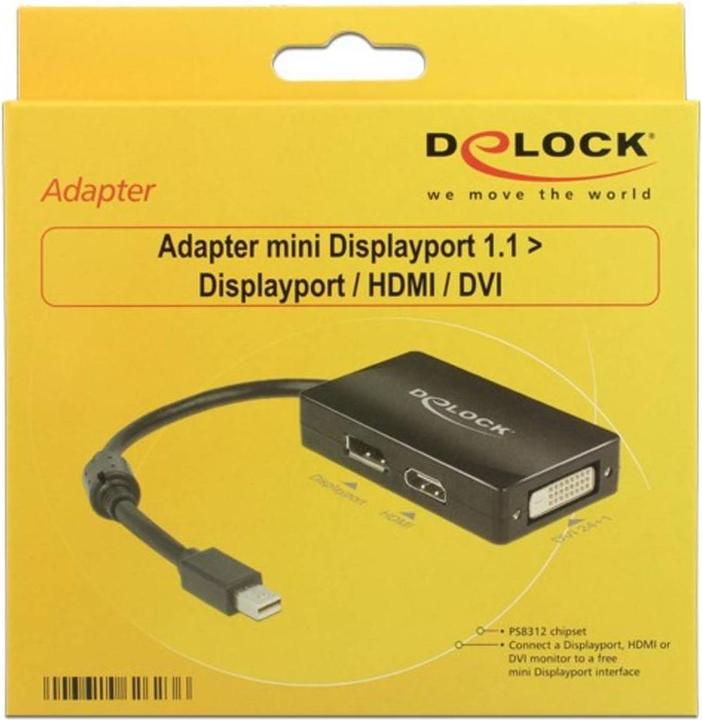 Produktbild Delock Mini DP zu (HDMI, DVI, DP, 16 cm)