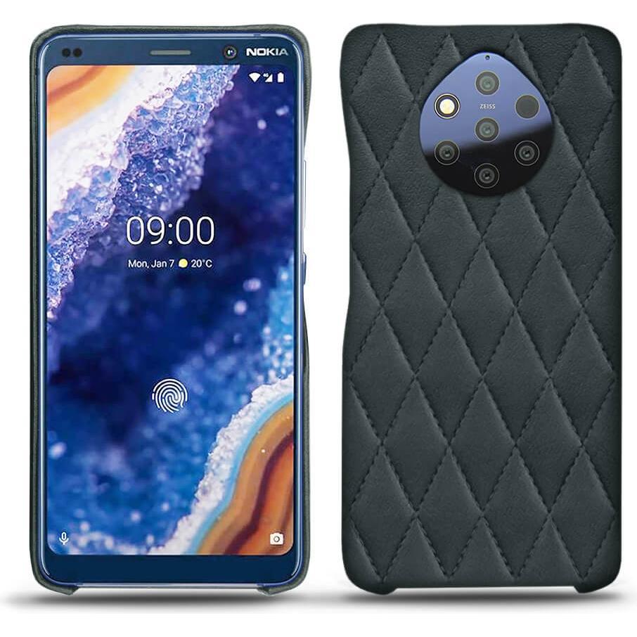 Noreve Lederschutzhülle (Nokia 9 PureView), Smartphone Hülle, Blau