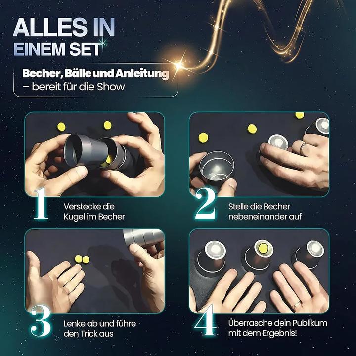 Actual product image Clementoni Ehrlich Brothers Mini Magics - Das Becher-Spiel