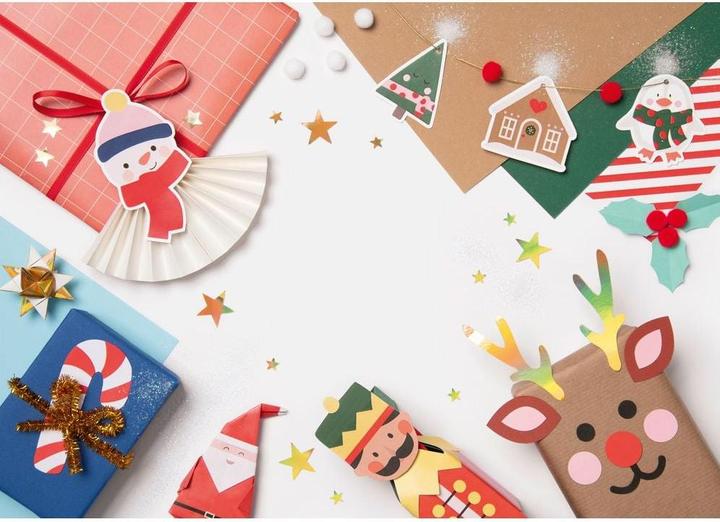 Actual product image Folia WOW Christmas craft kit MERRY CRAFTMAS, 133 pieces