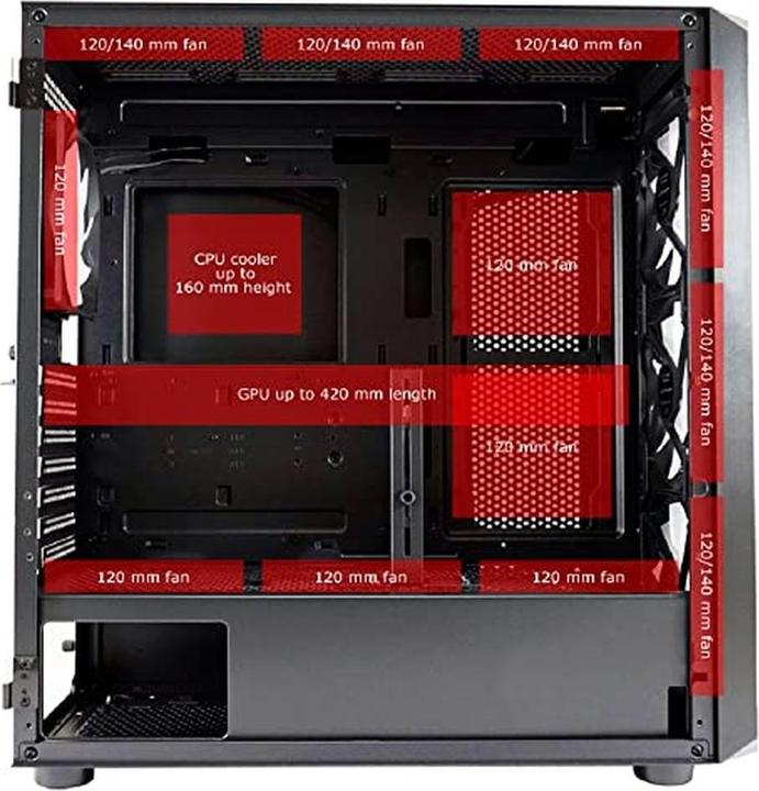 Produktbild Powercolor 804B Obsession X RGB (mATX, Mini-ITX, ATX)