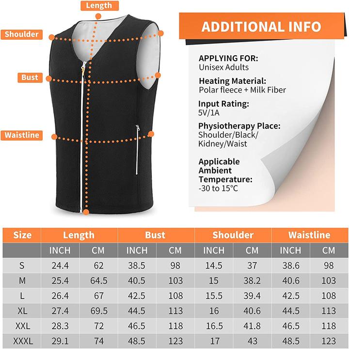 Actual product image Isopho Heated waistcoat (M)