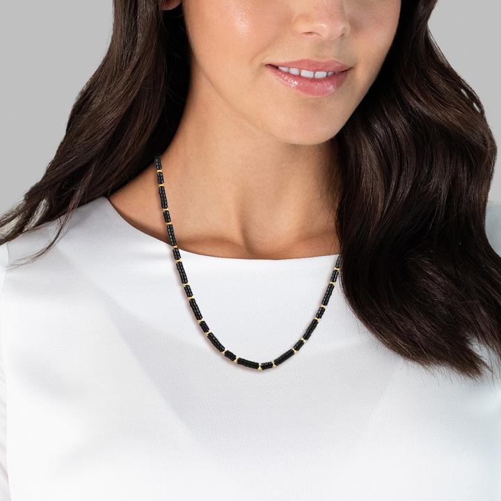 Produktbild Yokoamii Damen Metall Naturstein gelbgold 50,0 cm Basiskette + 5,0 cm Verlängerung - 30092 (Metall-Legierung, 50 - 55 cm)