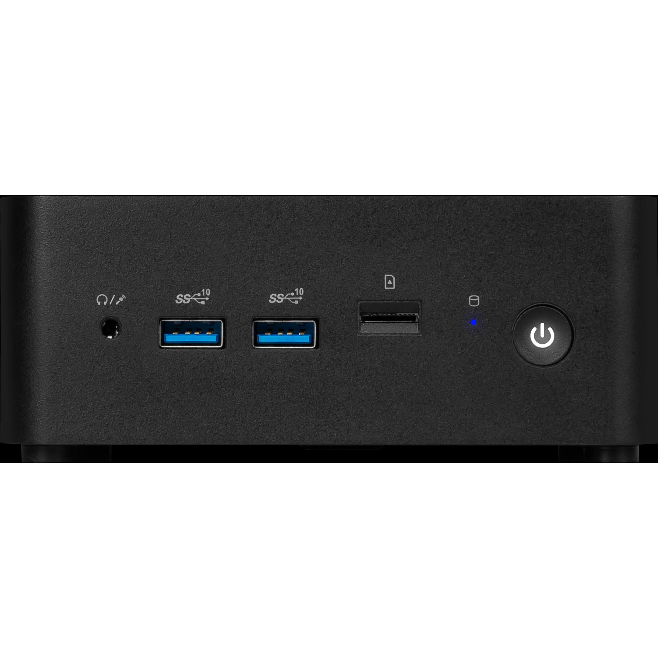 MSI Cubi NUC 1MG (Intel Core 7 150U, 16 GB, 512 GB, Intel UHD Graphics), PC, Schwarz