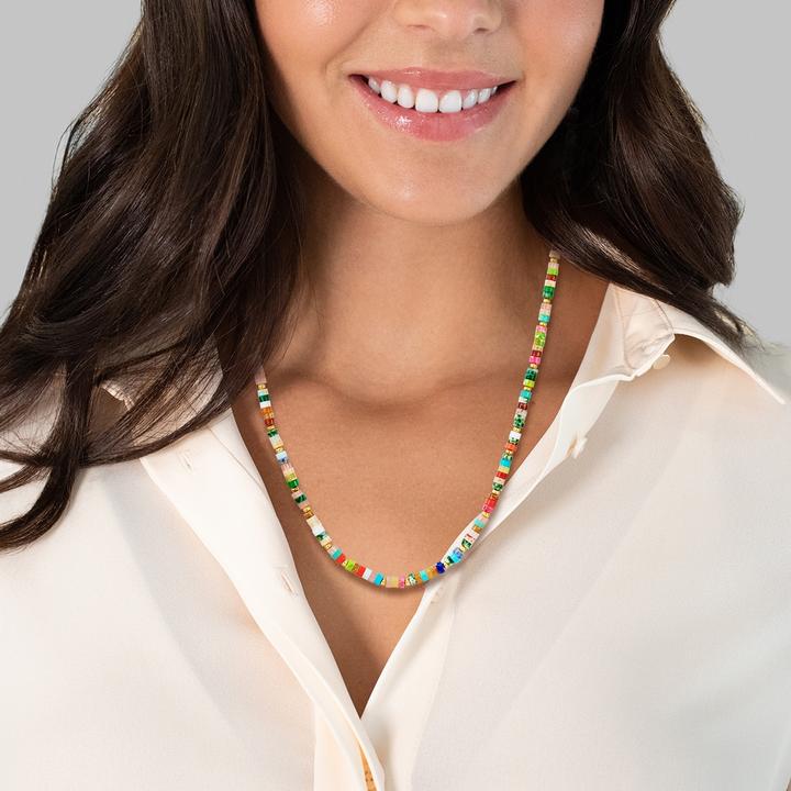 Image du produit Yokoamii Femme métal pierre naturelle or jaune 50,0 cm chaîne de base + 5,0 cm extension - 30134 (Alliage métallique, 50 - 55 cm)