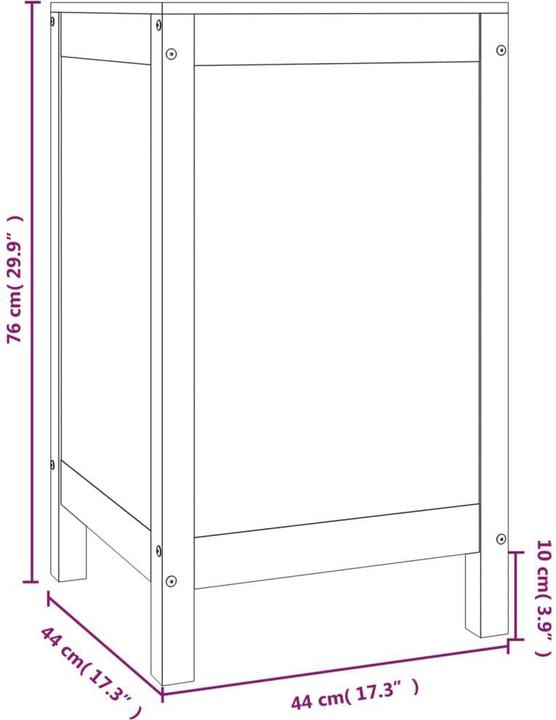 Image du produit vidaXL Wäschetruhe