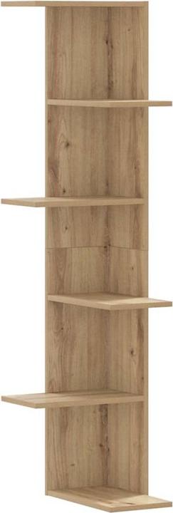 Immagine prodotto vidaXL Scaffale a muro ad angolo (36,5 x 36,5 x 140 cm)