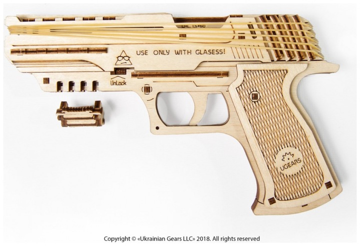 Actual product image Ugears Small firearm