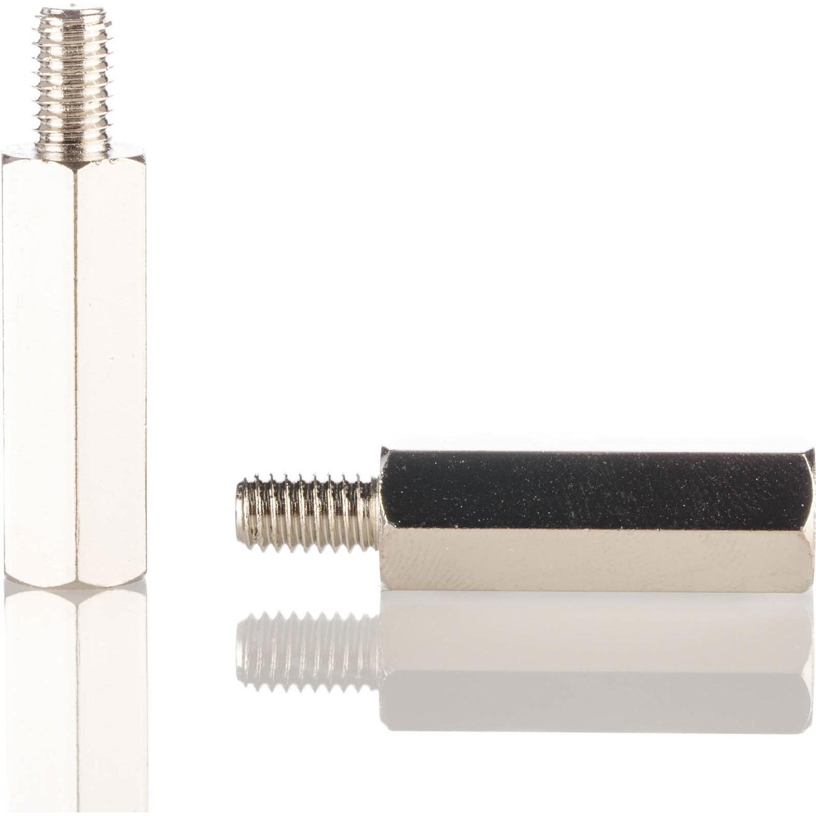 RS PRO, Accessori per viti, Acciaio Hex. Distanziatore filettato M6x40mm