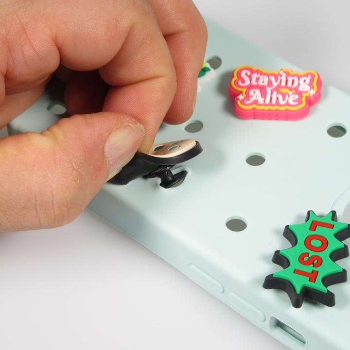 Produktbild PhoneLook Trendige Aufsteck-Sticker 3D für Silikonhülle mit Löcher Be Live Rainbow