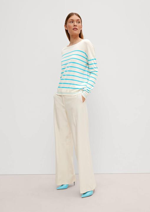 Image du produit Comma Strickpullover Strickpullover aus Leinenmix (36)