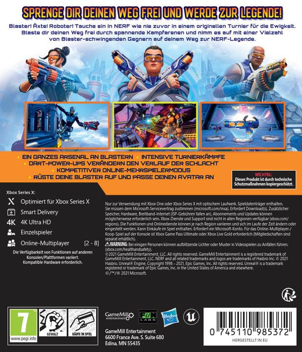 Produktbild GameMill Entertainment Nerf Legends (Xbox One X, Xbox Series X, DE)