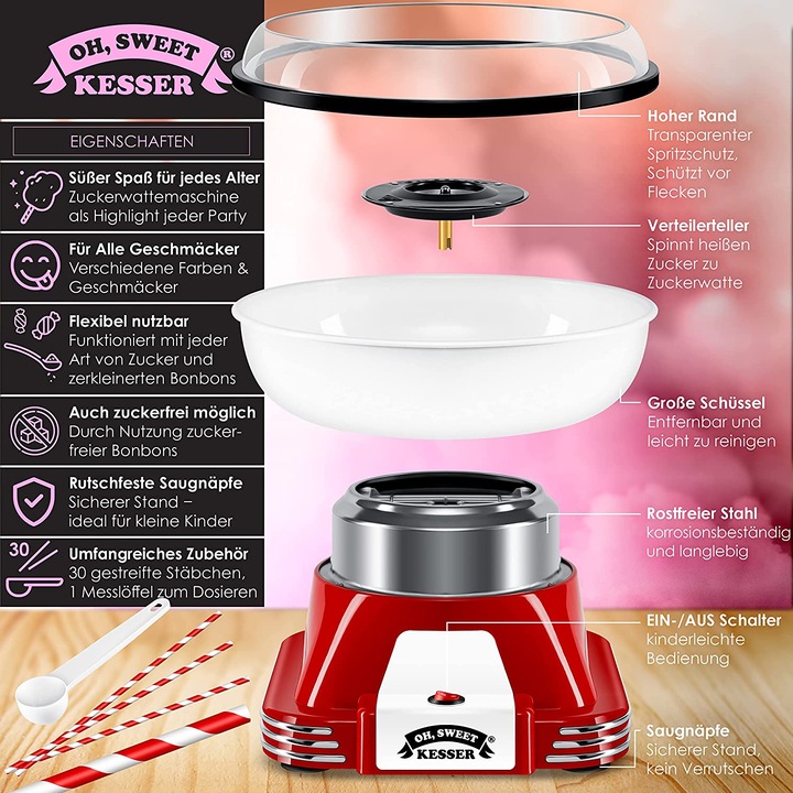Actual product image Kesser Cotton Candy Machine Set