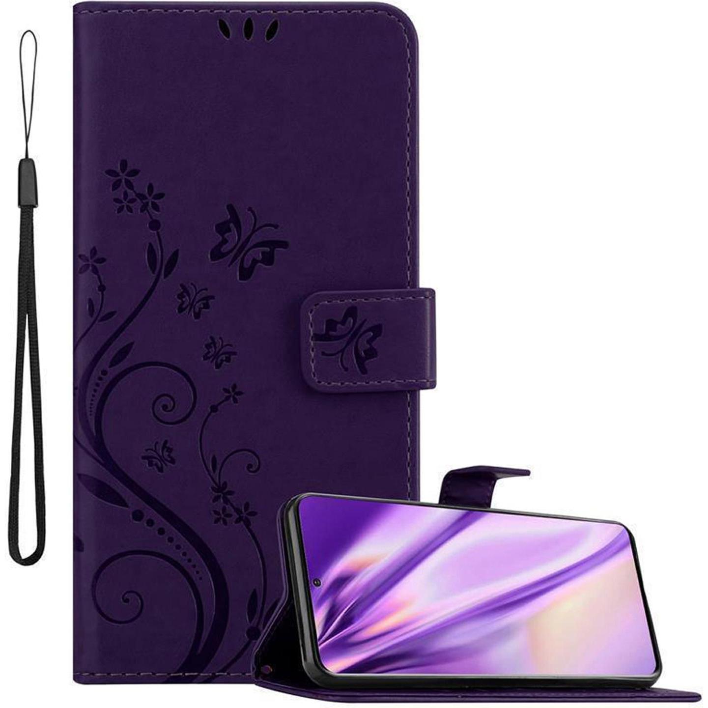 Thumbnail - Cadorabo Flower Book Cover (Samsung Galaxy S20), Smartphone Hülle, Violett