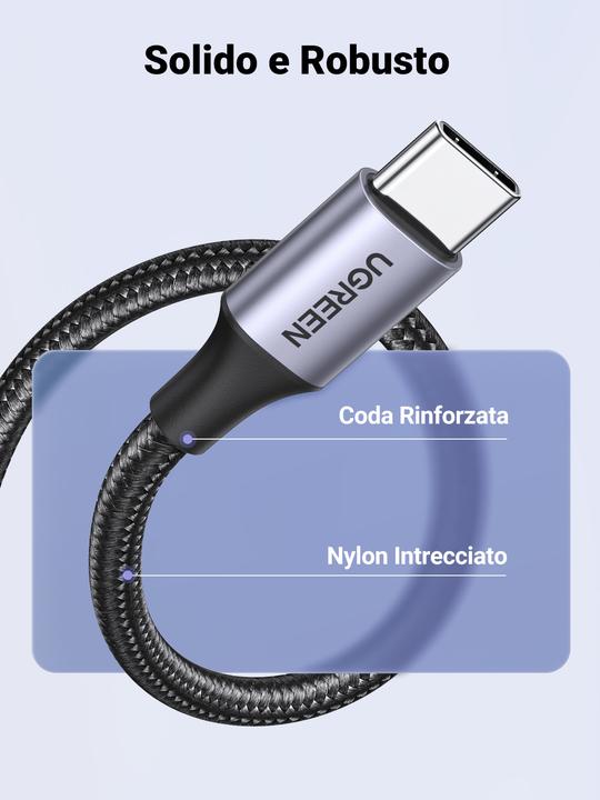 Actual product image Ugreen USB A – USB Type C (2 m, USB 2.0, 60 W)