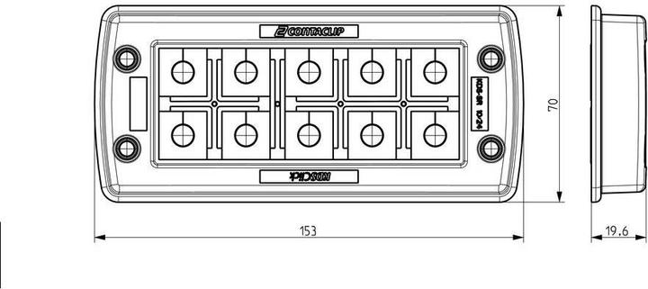 Produktbild Conta-Clip KDS-SR 10/24 BK Kabeldurchführung Polyamid 6.6 Schwarz 1 St. (Kabeldurchlass, 15.30 cm)