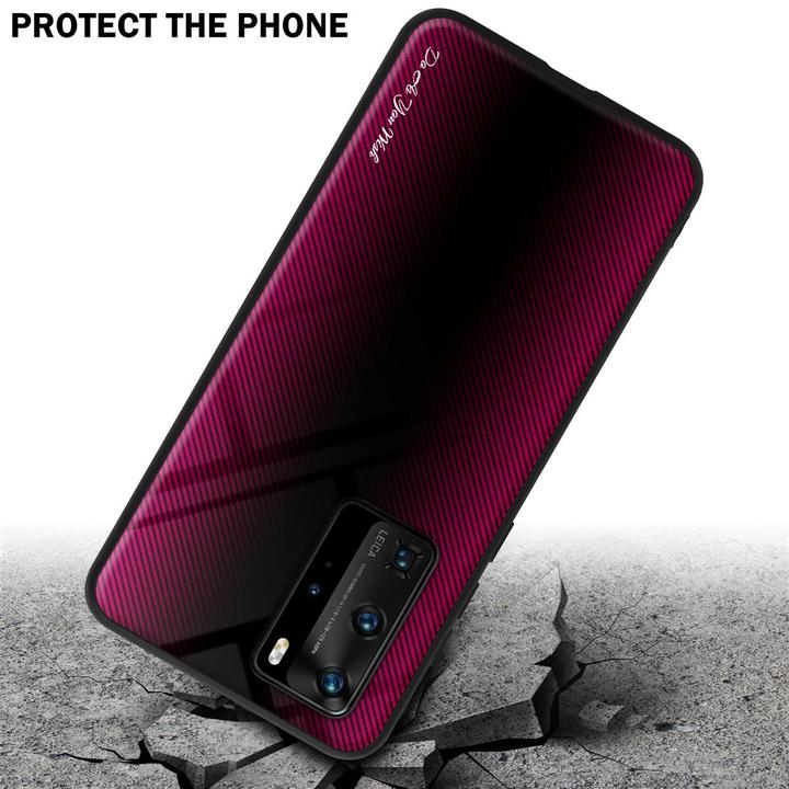 Immagine prodotto Cadorabo Copertura di vetro a strisce in TPU (Huawei P40 Pro+)
