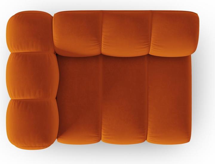 Image du produit Micadoni Chauffeuse Gauche Velours, "Lupine", 1 Place, 115x95x70Fabriqué en Europe (Canapé modulaire, 1 place)