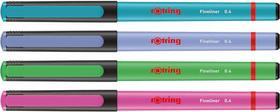Produktbild Rotring Fineliner-Feinfaserschreiber Fun Farben (4x)