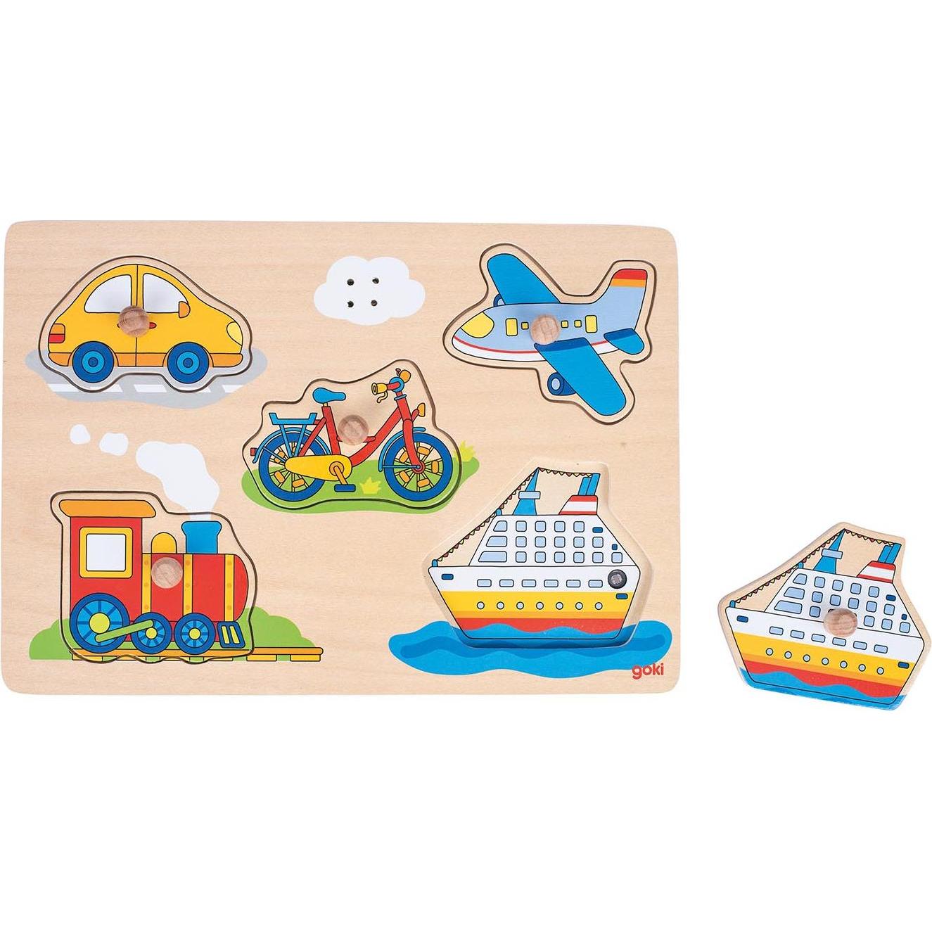 Goki Bubble Puzzle Fahrzeuge mit sound (5 Teile)