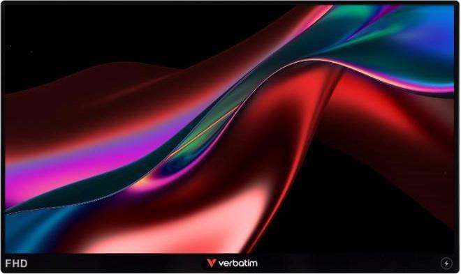 Produktbild Verbatim Portable 14" FHD Touch Monitor LIGHT incl. Power Bank 5000mAh (1920 x 1080 Pixel, 14")