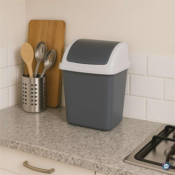 Produktbild Maul Abfallbehälter MAULswing 5l Schwingdeckel Kunststoff (5 l)