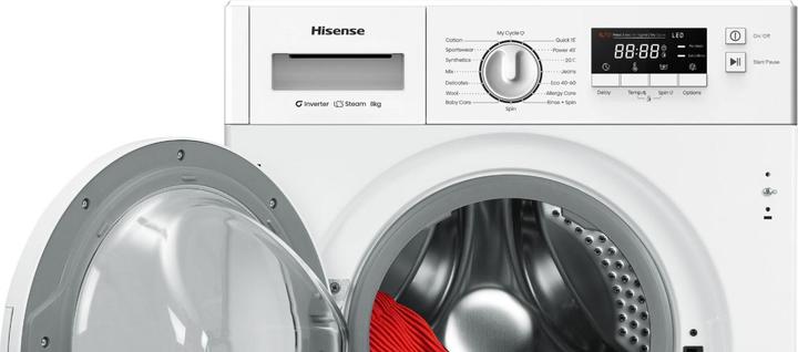 Actual product image Hisense WF3M841BWIES (8 kg, Left)