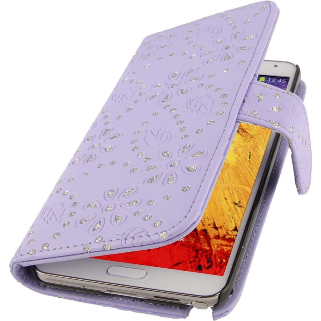 Thumbnail - König Design Handyhülle Handyhülle Quer für Handy Samsung Galaxy Note3 N9000 lila (Samsung Galaxy Note 3), Smartphone Hü...