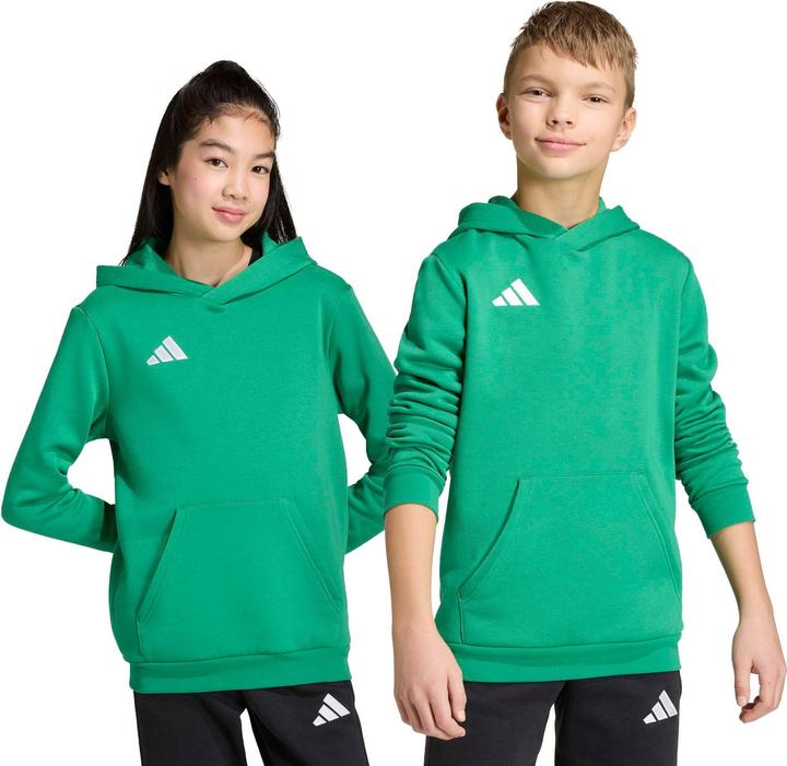 Produktbild Adidas Kinder-Sweatshirt Entrada Kapuzenpullover grün (164)