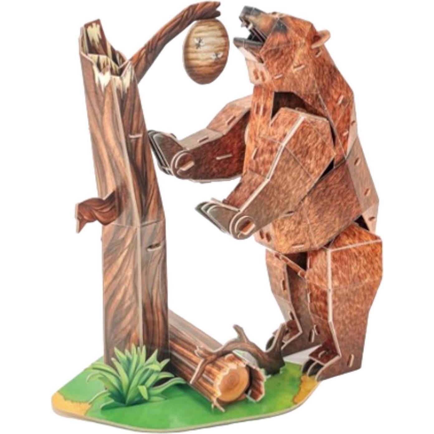 Thumbnail - Cubicfun Kubisches lustiges 3D-Puzzle National Geographic Braunbär