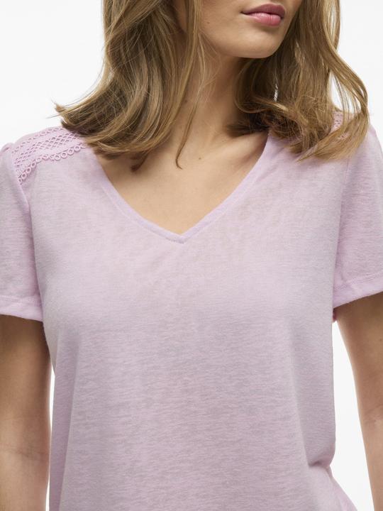 Immagine prodotto Vila Kurzärmeliges Top mit V-Ausschnitt (L)