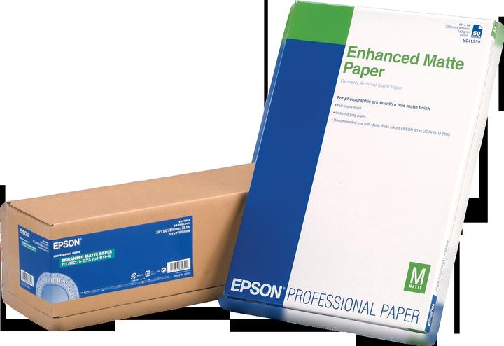 Epson S041595 Enhanced matte Papier inkjet 189g/m2 610mm x 30.5m 1 Rolle 1er-Pack (189 g/m², 3050 cm, 60.90 cm)