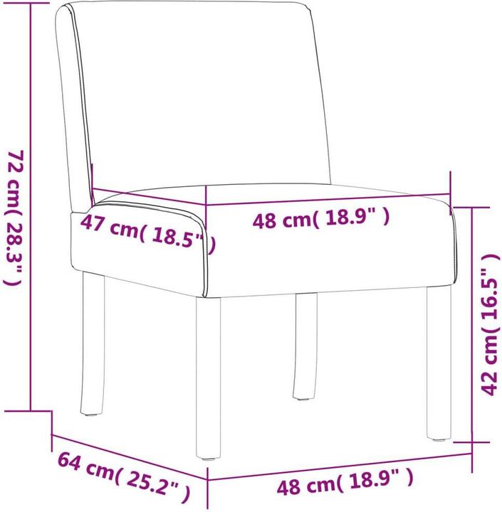 Actual product image vidaXL Polsterstuhl