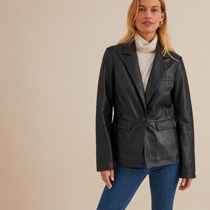 Anne Weyburn Taillierter Blazer aus Lammleder