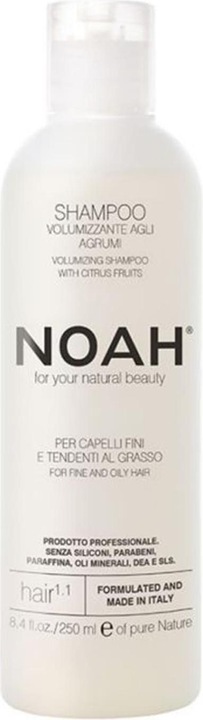 Noah NOAH For Your Natural Beauty Shampoo Volumizing Hair 1.1 szampon zwiększający objętość włosów Citrus (250 ml, Shampoing liquide)