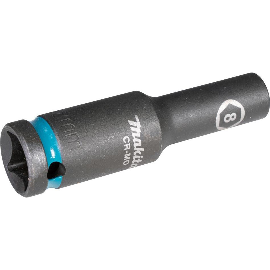 Makita, Chiave a bussola + esagonale, Chiave a bussola SW8 Impact Nero (8 mm)
