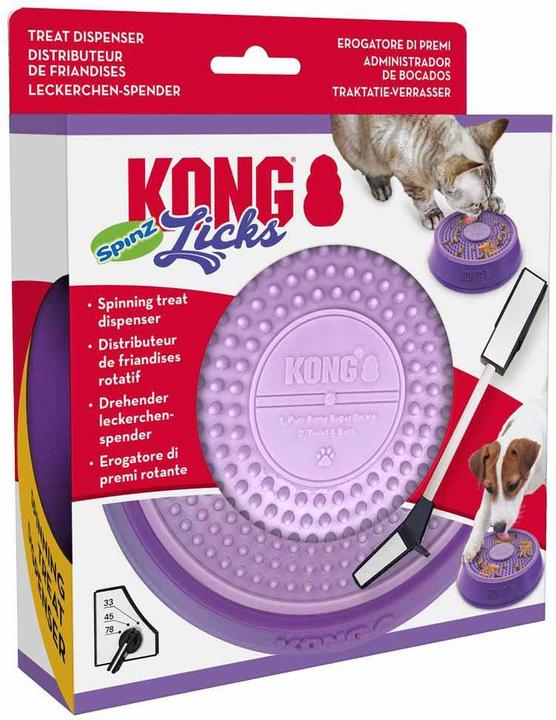 Produktbild KONG Licks Spinz S 15x15x4cm (Futterspielzeug Hund)